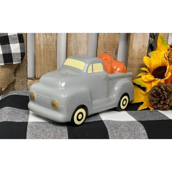 Farmhouse Pumpkin Hauling Truck Vintage Style Rustic Fall Holiday Decor Autumn - Picture 12 of 15
